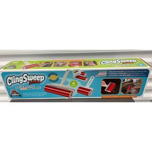 Clingsweep Cling Sweep Lint Roller That Never Needs a Refill 4 pack new